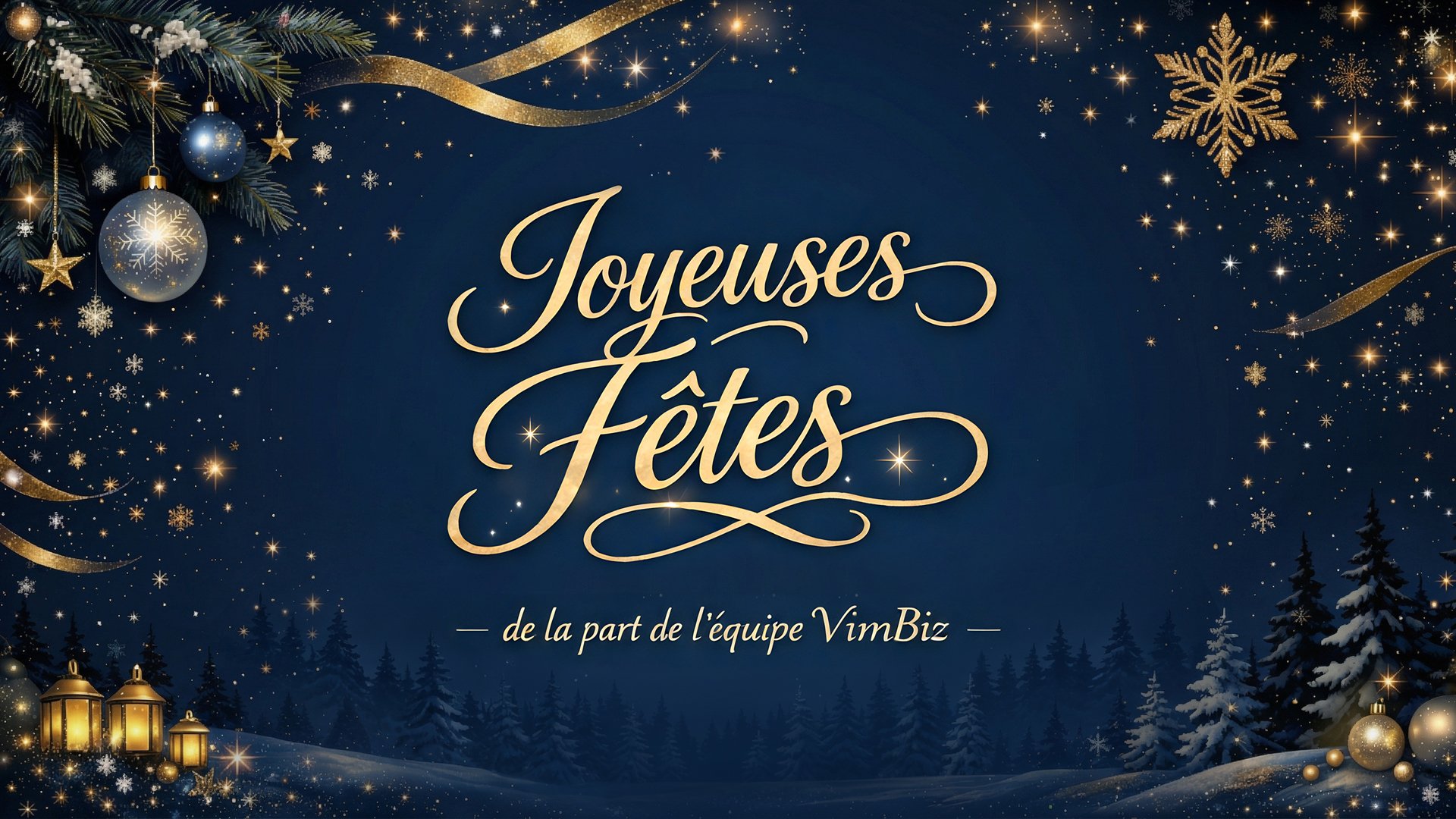 Joyeuses fêtes de la part de l’équipe VimBiz